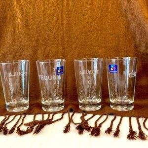 TEQUILA Luminarc glasses tequila set shot barware bar lettering drinks 4